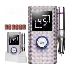 SEISA - Drill Pulidor De Uñas Recargable 45000rpm Manicura