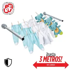 IMSARACKS - Tendedero Ropa Metal 100% Plegable Cables Acero