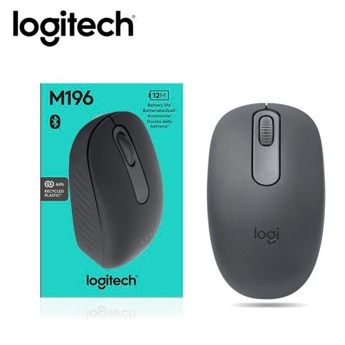 Mouse M196 Bluetooth Black- negro