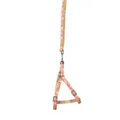 GENERICO - Arnes Diseño Caritas Regulable Con Correa Talla S - Rosado