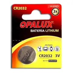OPALUX - PILAS LITHIUM CR2032 3V PACK X 5 BLISTER