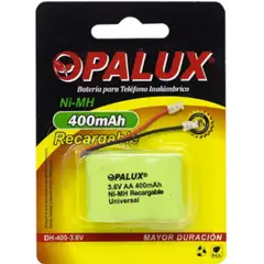 OPALUX - BATERÍA RECARGABLE DH-400-36V AA NI-MH PARA TELÉFONO INALÁMBRICO 400MAH 36V