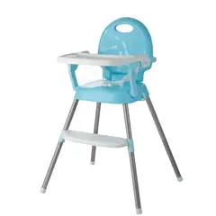 GENERICO - Silla de comer multifuncional para bebes azul hasta 25 kilos