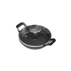 VICTORIA - Mini Cazuela H.Fundido 14 cm Esmaltada c/Tapa Vidrio