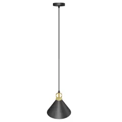 GENERICO - Lámpara Colgante Campana Black Led