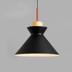 GENERICO - Lámpara Colgante Campana Black Led