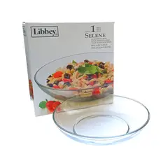 LIBBEY - Fuente de vidrio templado Selene 30cm x 6cm