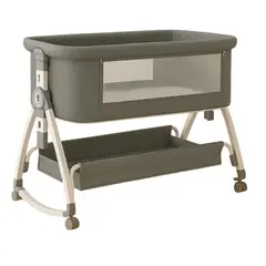 GENERICO - Cuna Mecedora Colecho Anti Reflujo Gris