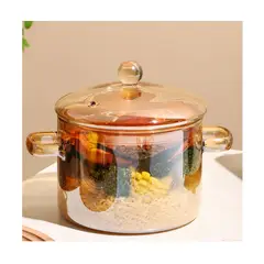 GENERICO - Olla de Vidrio de borosilicato Alto 1.5 L