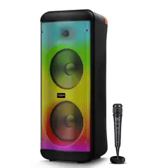 EVERSOUND - Parlante Torre VIBRATTO 8 EV5008WL SYSTEM RGB BT MIC FM