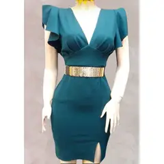 GENERICO - Vestido Casual Semilargo Moderno Yuli Moda Mujer