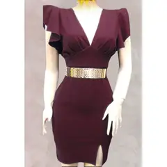 GENERICO - Vestido Casual Semilargo Moderno Yuli Moda Mujer