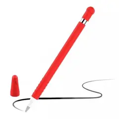 GENERICO - Funda case protector cobertor para apple pencil 1 rojo