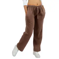 ENKI - Pantalón Palazzo Para Mujer Franela Comodidad y Estilo