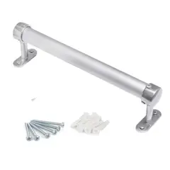 SALA FABULOSA - Tubo nacional graduable de cortina extendible de 0.75 a 1.50 mts - Plateado