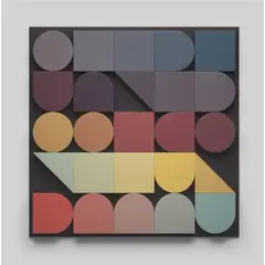 BOSQUE INVERNAL DECORACION ECO ALTERNATIVA - Cuadro geométrico PRISMA hecho en madera