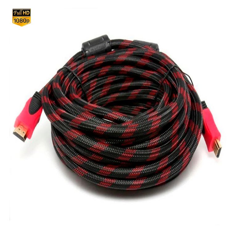 Cable HDMI 15 Metros Trenzado Con Doble Filtro Full HD