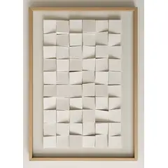 BOSQUE INVERNAL DECORACION ECO ALTERNATIVA - Cuadro mosaico en madera NÓRDICO