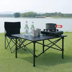 GENERICO - Mesa Plegable Camping Playa 53x50x50 cm