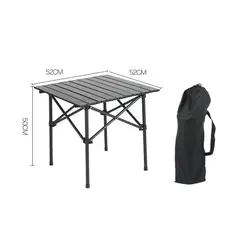 GENERICO - Mesa Plegable Camping Playa 53x50x50 cm