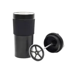 GENERICO - Cafetera de prensa francesa de acero inoxidable portátil