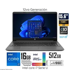 HP - Laptop 250-G9 I7 1255U 16gb 512gb 15.6 HD Negro