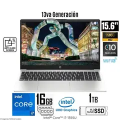 HP - Laptop 250-G10 I7 1355U 16gb 1TB SSD 15.6 HD Negro