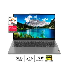 LENOVO - Laptop V15-G4 Athlon Silver 7120U 8gb 256gb 15.6 FHD Gris