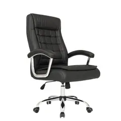 GENERICO - SILLA DE OFICINA PRESIDENCIAL ERGONÓMICA - SHINY NEGRO