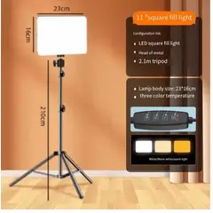 GENERICO - Kit Panel de Iluminación LED RL-11 para Fotografia + Trípode