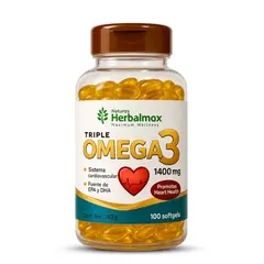 ULTIMATE NUTRITION - Omega 3 Herbalmax 1400 mg - 100 capsulas