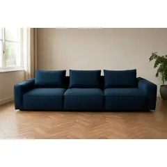 GENERICO - Sofá 3 Cuerpos Bruno - Azul