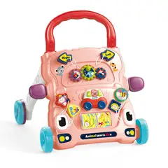 BIBI - ANDADOR CAMINADOR MUSICAL ESTIMULACIÓN PARA BEBÉ ROSADO