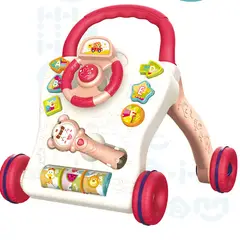 BIBI - Andador Caminador y Musical para Estimulación de Bebé Rosado