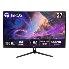TEROS - Monitor 100Hz 1MS GAMER 27 FREESYNC Curvo FULL HD HDMI