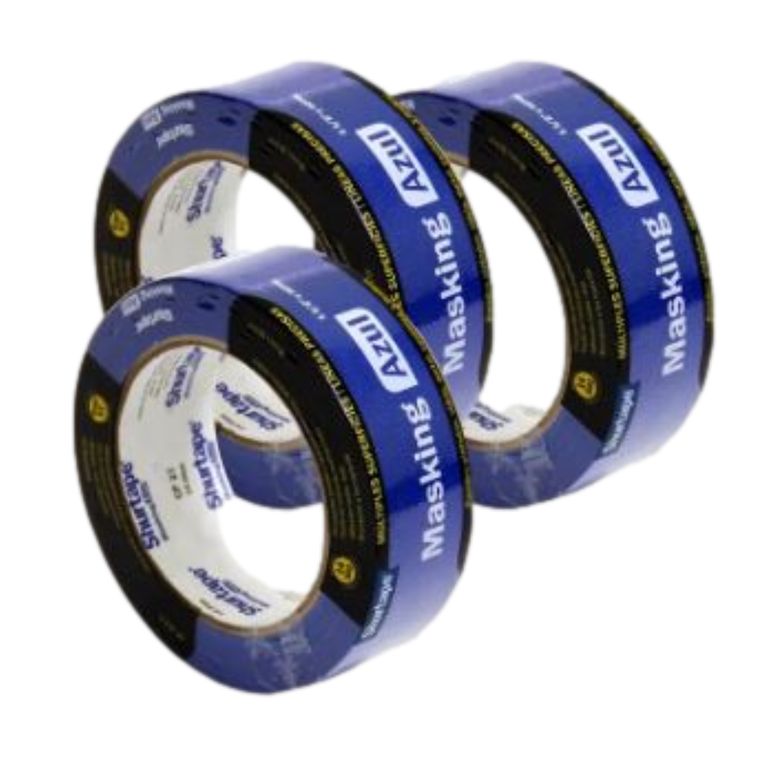 Masking Tape Azul 1.5" x 40 Yds Pack x3
