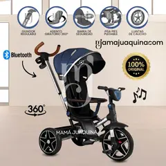 BABY - Triciclo Guiador Giratorio «HARDIN» con Bluetooth Blue
