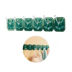 GENERICO - GANCHOS ADHESIVOS COLGADOR PERCHERO DE PARED 6PIEZAS MULTIUSO