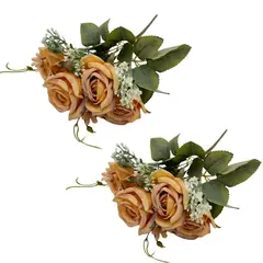 FLORIPA - Pack De 2 Bouquet De Mini Rosas SY05328-14 FLORIPASTORE