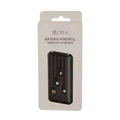 GENERICO - Power Bank Batería Portátil 10000mah Con 4 Cables