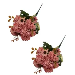 FLORIPA - Pack De 2 Buque De Crisantemos BG 401018-ROS2 FLORIPASTORE