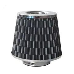 GENERICO - Filtro de Aire Cónico Deportivo Universal Carbón