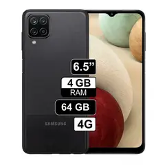 CELULAR GALAXY A12 64GB 4GB Color Negro