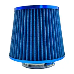 GENERICO - Filtro de Aire Cónico Deportivo Universal Azul