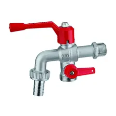 CIMBERIO - Caño llave esférica 1/2 doble salida lavandería y jardín CIMVALVE