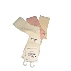 GENERICO - Pack de 3 Medias de Mujer colores Crema, Rosado y Beige
