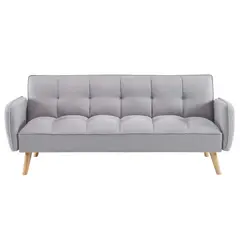 PAZART MUEBLES - SOFÁ CAMA FUTÓN MIRANDA GRIS