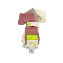 GENERICO - Pack de 3 Medias de Mujer colores Lacre, Marrón Claro y Beige