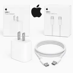 APPLE - Cargador  20w + Cable USB-C a C
