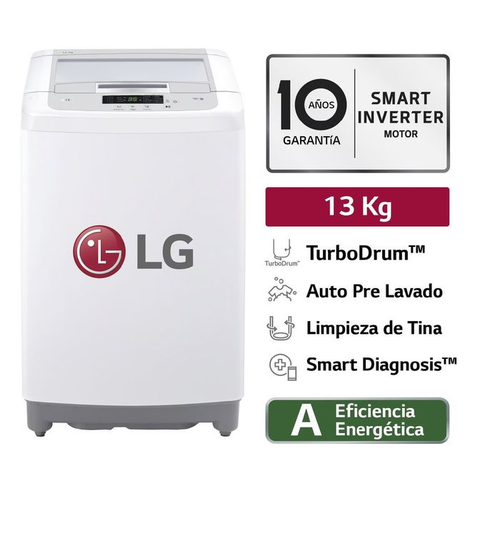 LAVADORA WT13WPBK 13 KG BLANCO